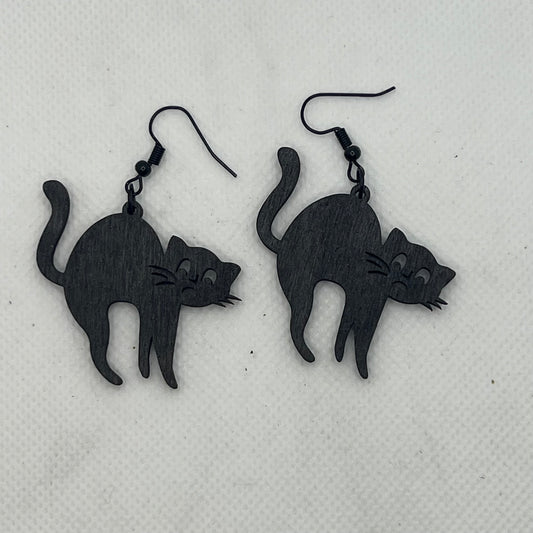 Black Cat Earrings