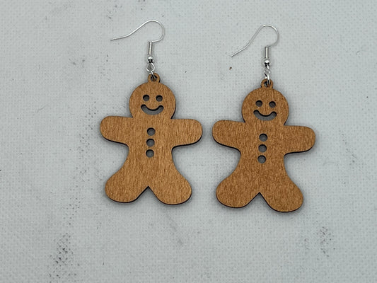 Gingerbread Man Earrings