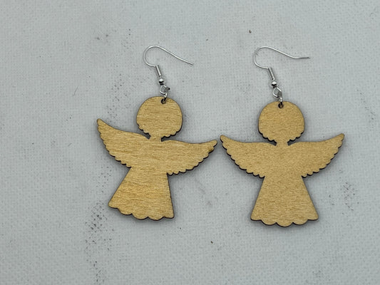 Gold Angel Earrings