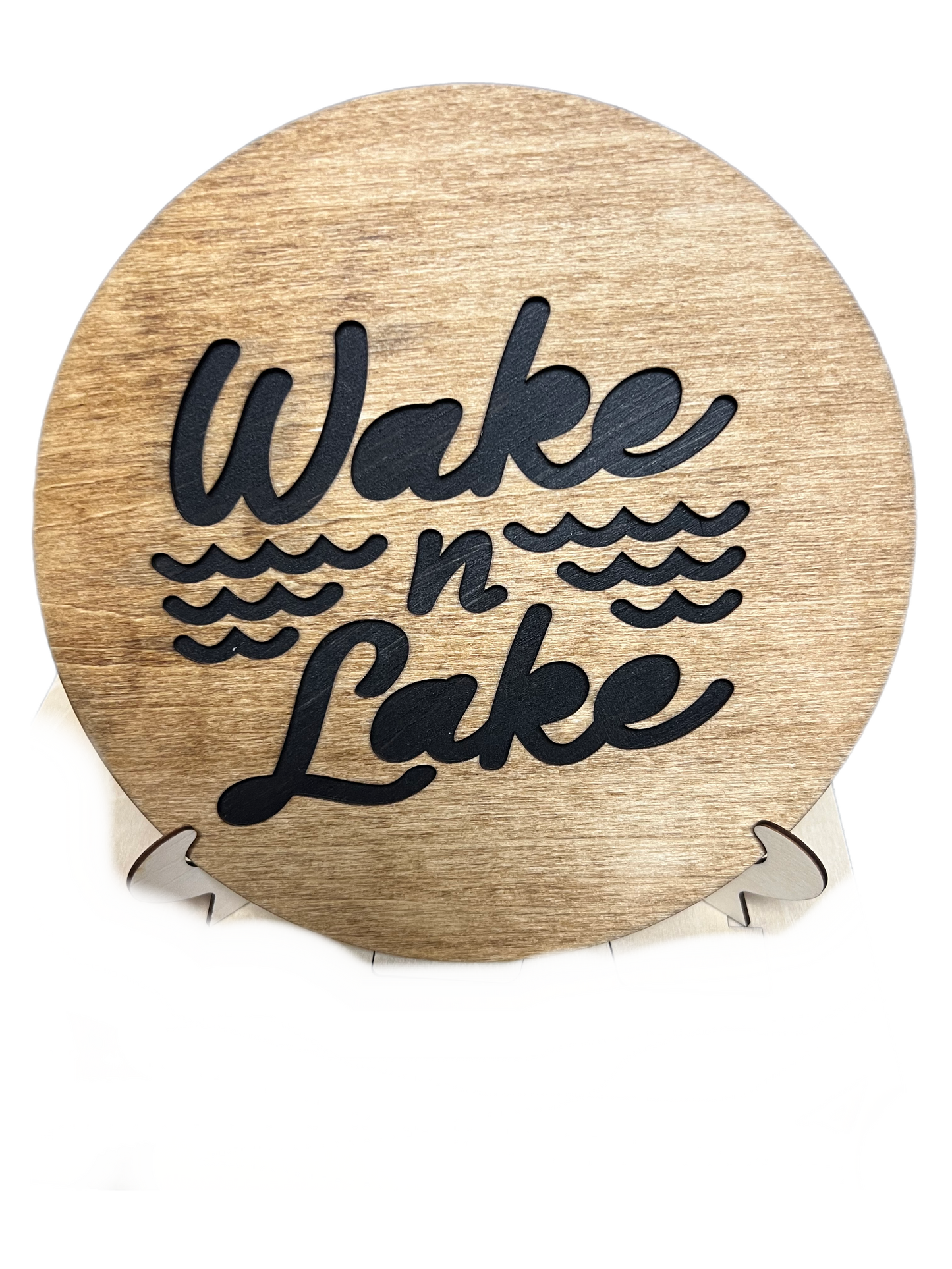 Wake N Lake sign